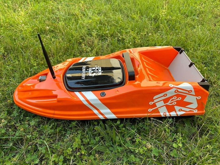 Runferry SOLO V3 GPS Bait Boat – Orange Edition + FREE Depth Finder!