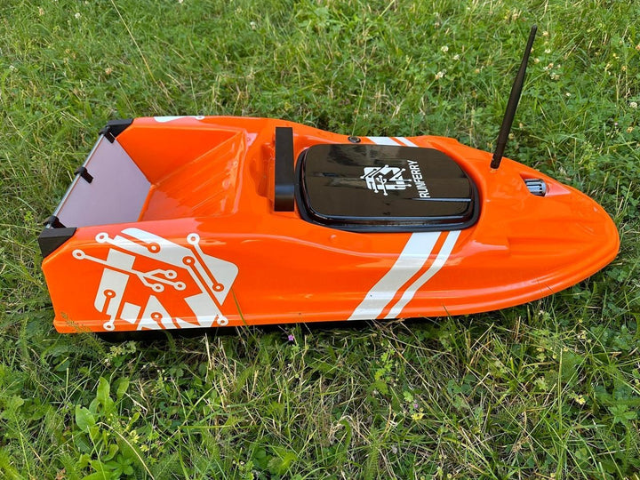 Runferry SOLO V3 GPS Bait Boat – Orange Edition + FREE Depth Finder!