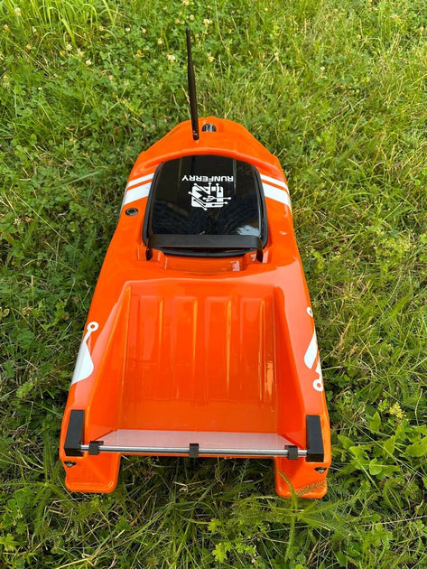 Runferry SOLO V3 GPS Bait Boat – Orange Edition + FREE Depth Finder!