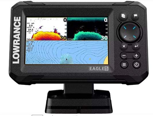 Lowrance EAGLE-5 SplitShot HD Fish Finder + Chartplotter (5")