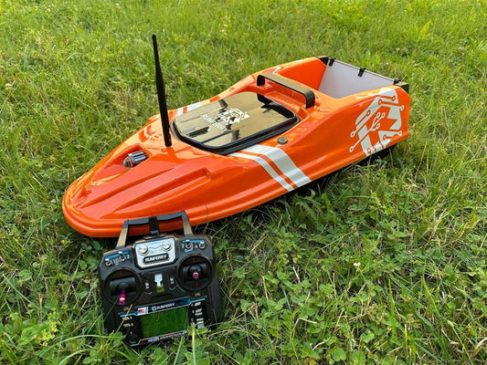 Runferry SOLO V3 GPS Bait Boat – Orange Edition + FREE Depth Finder!