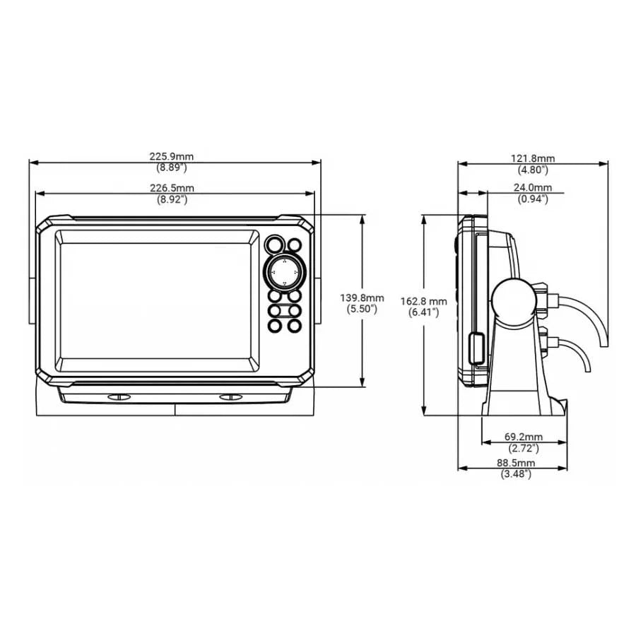 Lowrance EAGLE-7 SplitShot HD Fish Finder + Chartplotter (7")