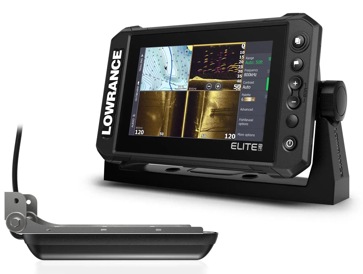 Lowrance Elite FS 7 Fish Finder + Chartplotter with Active Imaging 3-in-1 (7")